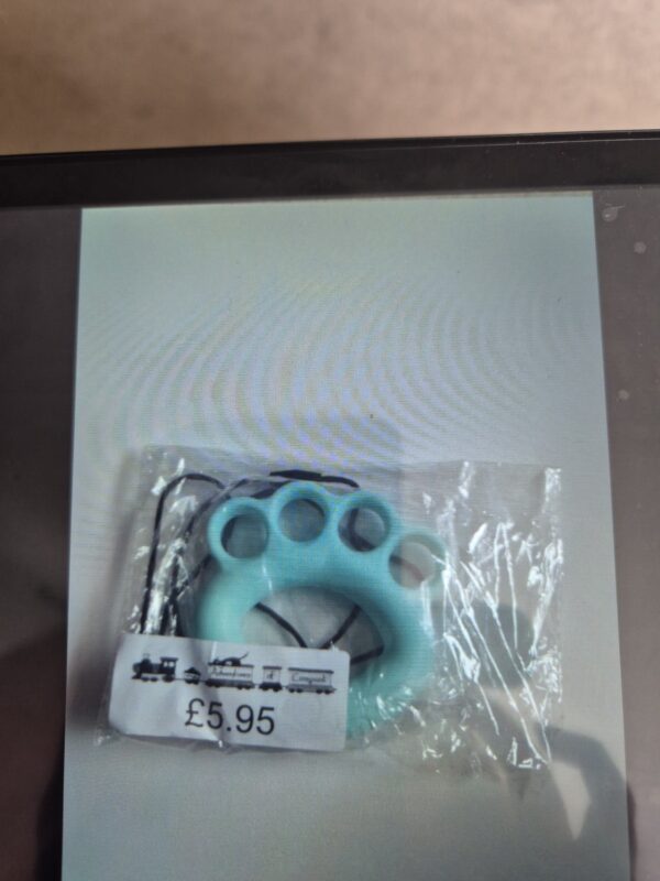 Paw shaped chew and fidget necklace